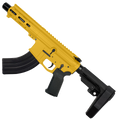 AR47 7.62x39mm Custom SBA3 Braced Billet Pistol 5" Barrel - Gold
