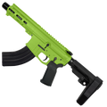 AR47 7.62x39mm Custom SBA3 Braced Billet Pistol 5" Barrel - Zombie Green