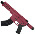 AR47 7.62x39mm Custom Micro Billet Pistol 5" Barrel - Cranberry Frost