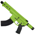 AR47 7.62x39mm Custom Micro Billet Pistol 5" Barrel - Zombie Green