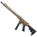 AR 9mm Billet Style Custom Rifle 16" Barrel Billet Upper / Lower 15" M-LOK Handguard - Cerakote Burnt Bronze