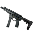 American Built Custom Slick Side Two-Tone AR-9 Pistol 4" Barrel MLOK Handguard - Black and Magpul ODG