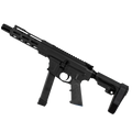 American Built Custom Slick Side AR-9 Pistol 7" Barrel MLOK Handguard- Black