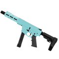 American Built Custom Slick Side AR-9 Pistol 7" Barrel MLOK Handguard- Robins Egg Blue