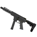 American Built Custom Two-Tone Slick Side AR-9 Pistol 7" Barrel MLOK Handguard - Black and Magpul ODG