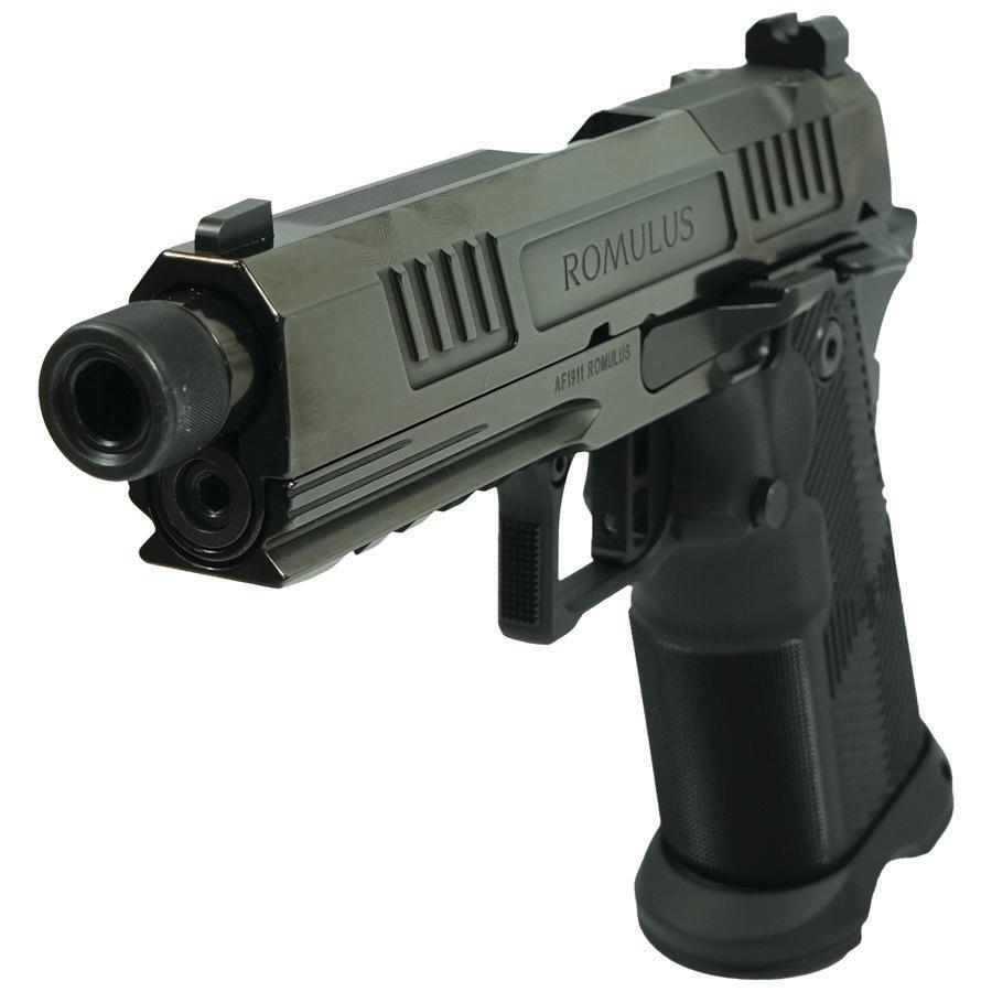 AF1911-ROMULUS 9MM 4.25in Polished RMSc Cut Threaded Barrel