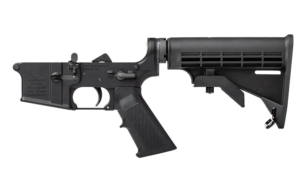 Aero M4A1 Clone Complete AR-15 Lower Receiver - Anodized Black