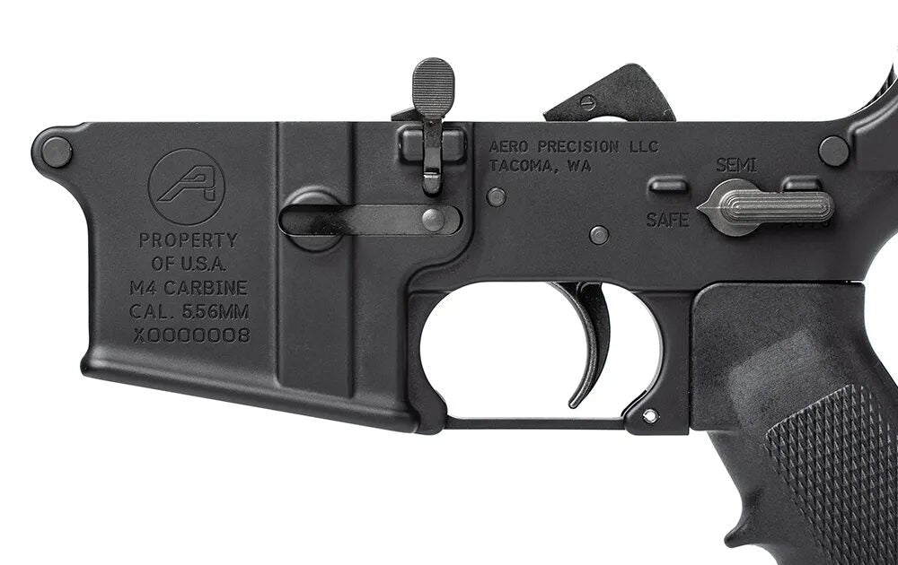 Aero M4A1 Clone Complete AR-15 Lower Receiver - Anodized Black