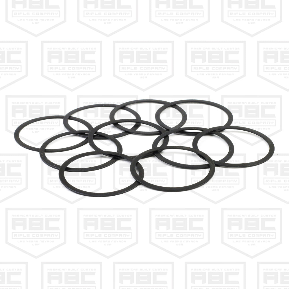 AR-15 Barrel Nut Shims 10 Pcs -Black