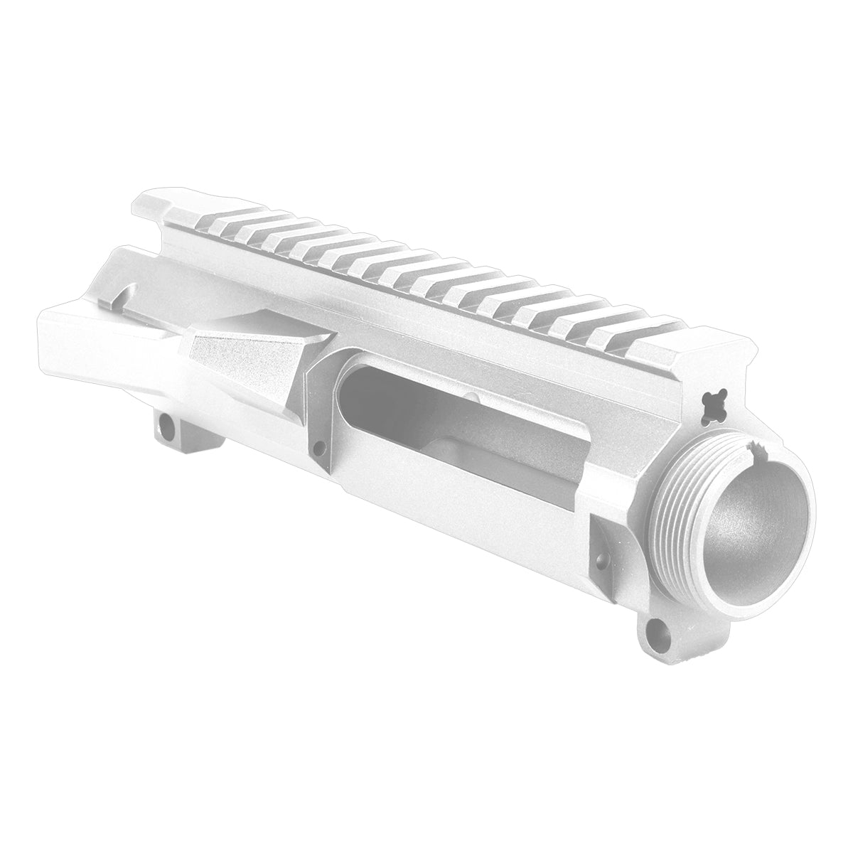 AR-15 Stripped Billet Upper Receiver-Cerakote White
