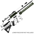 AR-15 Rifle Build Kit 7.62x39 16" Barrel 15" M-Lok Handguard - Olive Drab Green