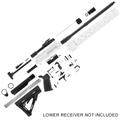 AR-15 Rifle Build Kit 7.62x39 16" Barrel 15" M-Lok Handguard - White