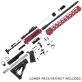 AR-15 Rifle Build Kit .223/556 NATO 16" Barrel 15" M-Lok Handguard - Cranberry Frost
