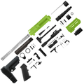 AR15 Micro Pistol Build Kit 556 NATO 5" Barrel 4" M-Lok Handguard - Zombie Green