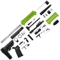 AR15 Billet Micro Pistol Build Kit 556 NATO 5" Barrel 5" M-Lok Handguard - Zombie Green