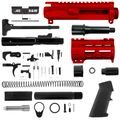 AR40 Micro Pistol Build Kit .40 S&W 5" Barrel 4" M-Lok Handguard - Red