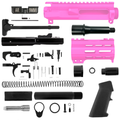 AR9 Micro Pistol Build Kit 9MM 5" Barrel 4" M-Lok Handguard - Sig Pink