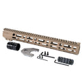 Open Box Return -AT3™ SPEAR Free Float AR-15 Handguard - 9, 12, & 15 Inch - M-LOK - Flat-dark-earth, 15-inch
