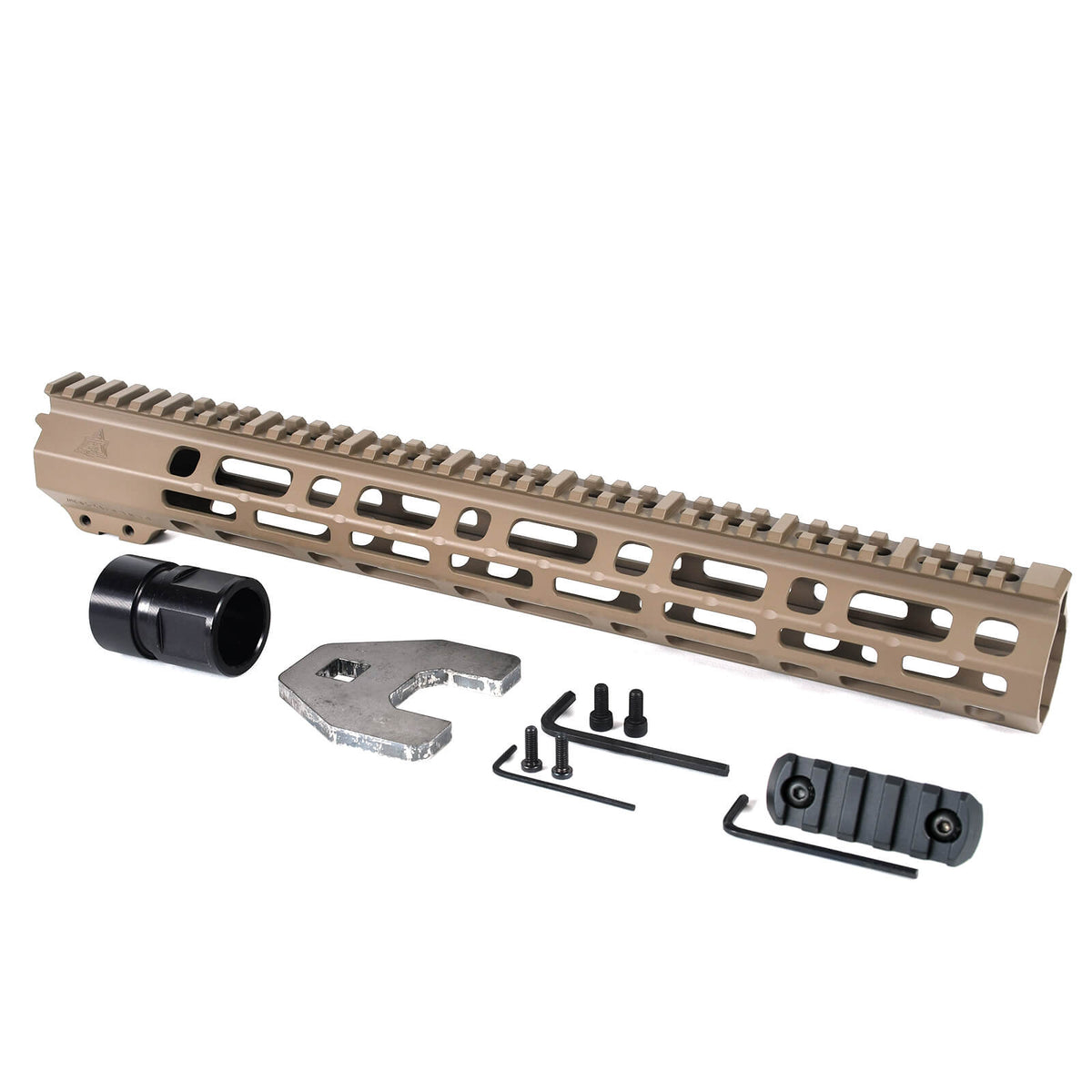 Open Box Return -AT3™ SPEAR Free Float AR-15 Handguard - 9, 12, & 15 Inch - M-LOK - Flat-dark-earth, 15-inch