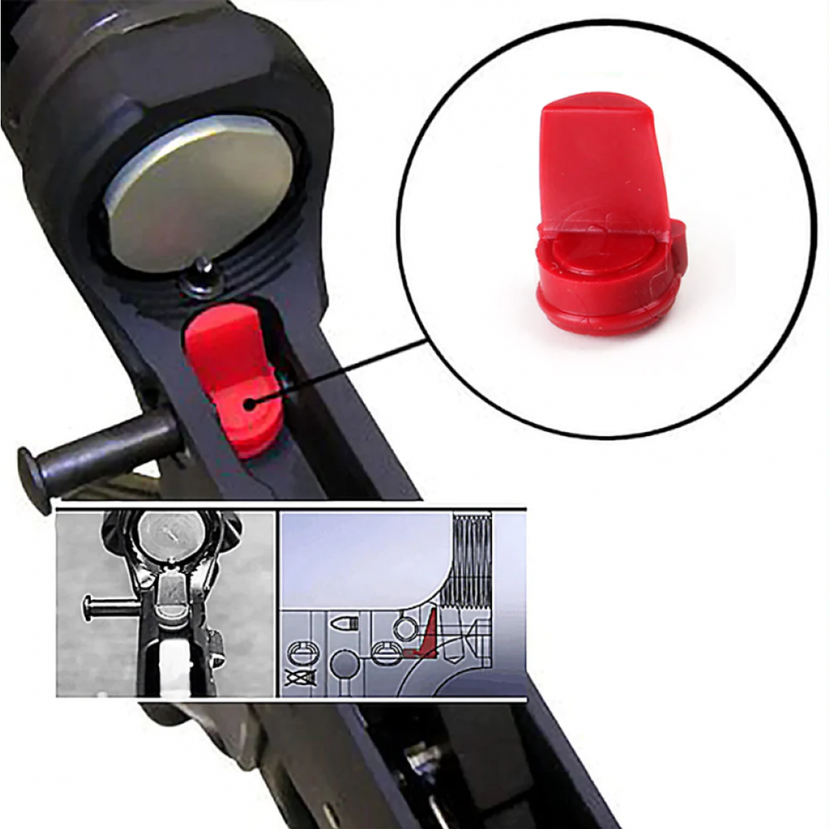 Accu Wedge Lower Receiver Buffer -Black