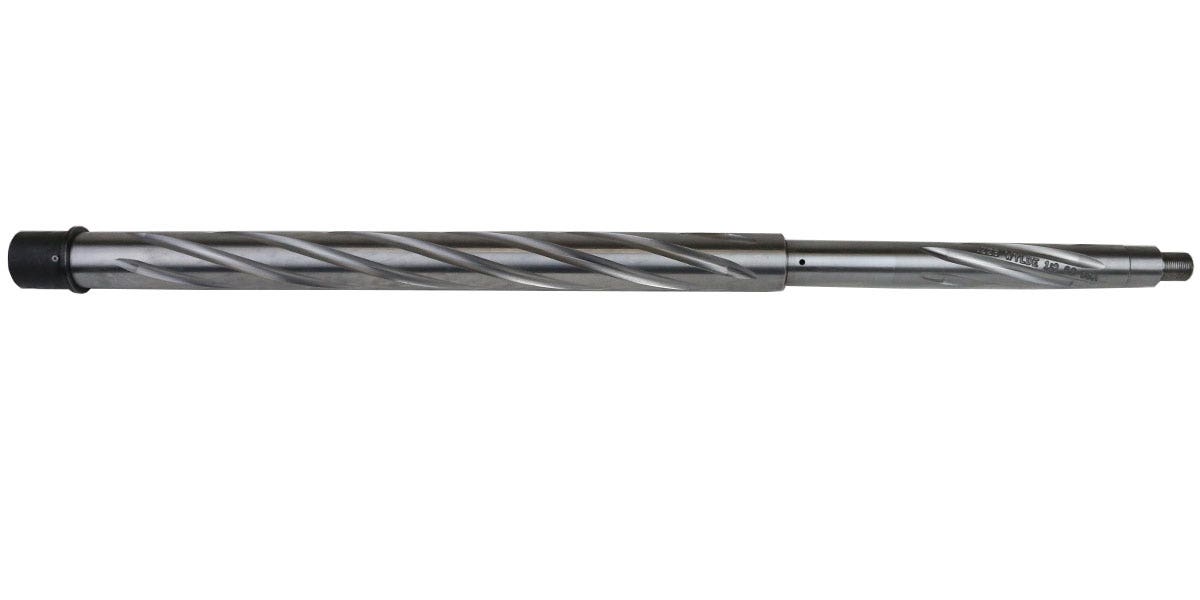 .223 Wylde, 20" Stainless Steel Spiral Fluted Heavy Barrel, 1:7 Twist, Rifle Length Gas System Barrel