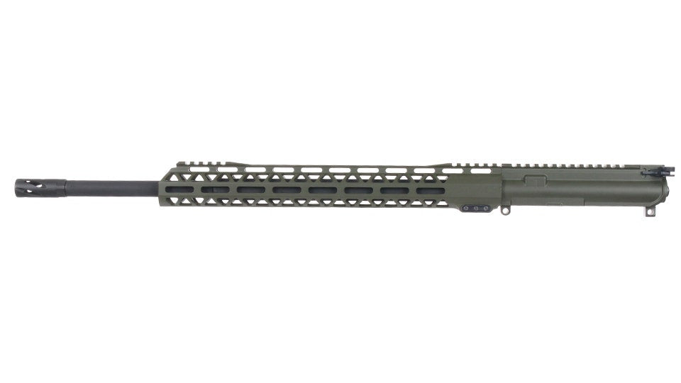 BC-15 | 5.56 NATO Olive Drab Green Cerakote Complete Upper Assembly | 20" Parkerized Heavy Barrel | 1:7 Twist | Rifle Length Gas System | MLOK 15" Split Rail