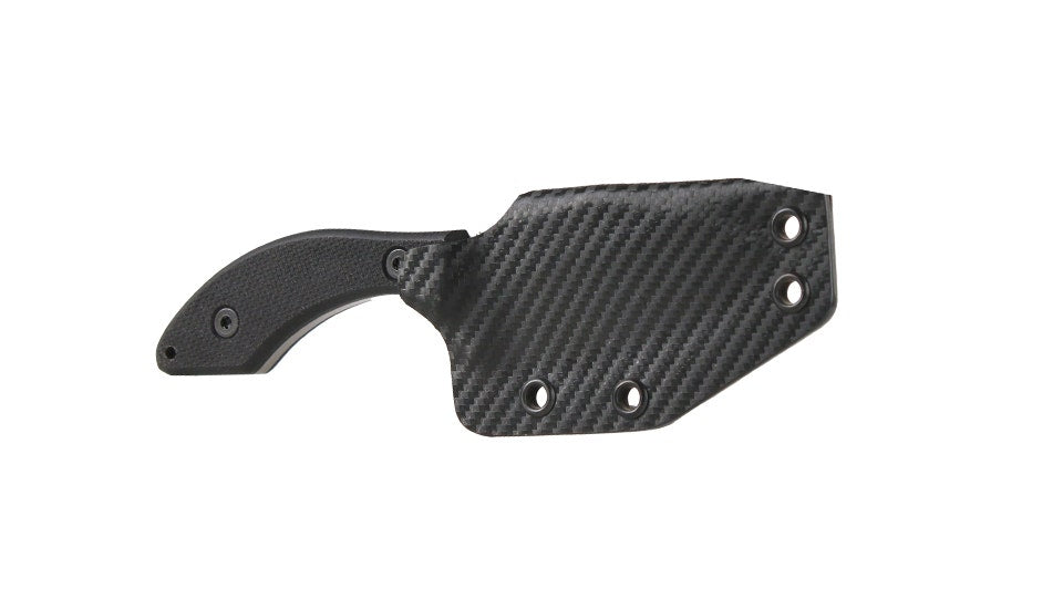 BCA SKINR KNIFE 7" Fixed Blade, G10 Black Textured Scales