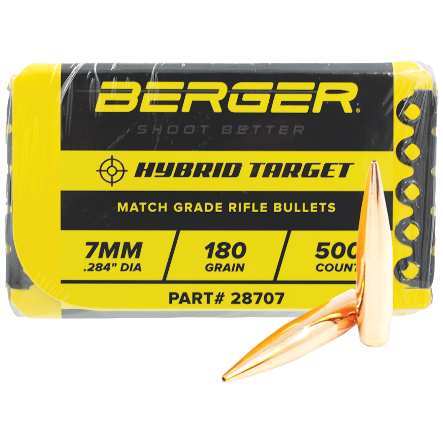 7MM 180GR MATCH HYBRID TARGET 500ct BULLETS