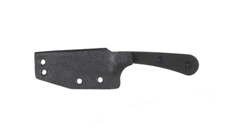 BCA B&T KNIFE 3" Fixed Blade, 7" Overall, G10 Black Textured Scales
