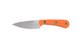 BCA B&T KNIFE 3" Fixed Blade, 7" Overall, G10 Orange Textured Scales