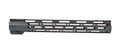 Ultra Lightweight 15" MLOK Split Rail Handguard - Anodized Black