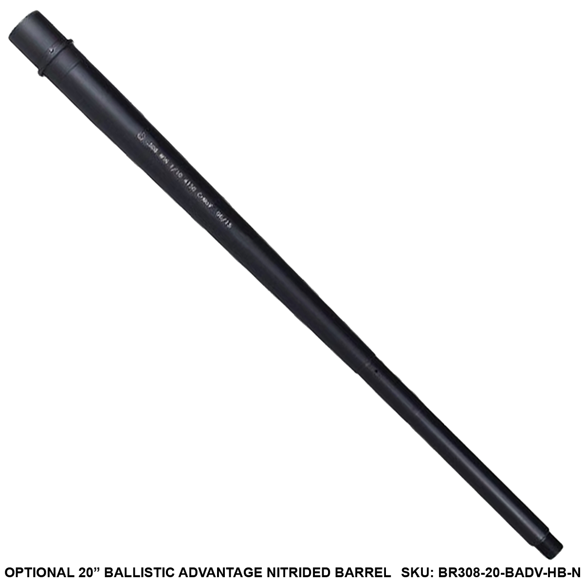 AR LR-308 Custom Semi Auto Rifle 18" Stainless Barrel M-LOK Handguard Adjustable Stock - Black