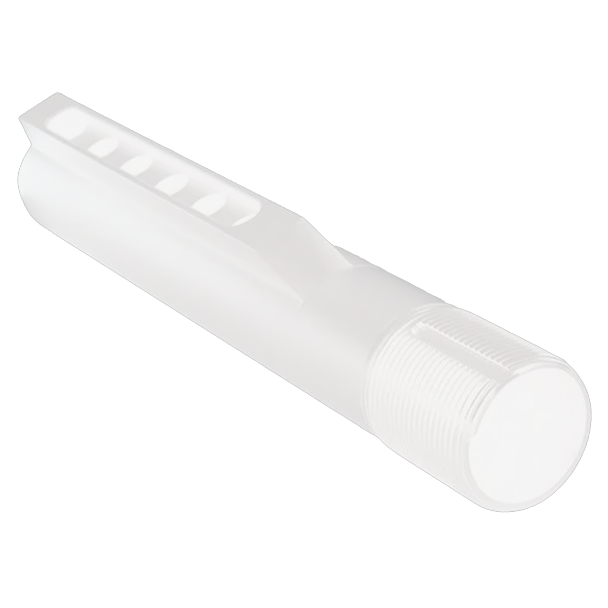 AR-15 AR-10 Mil-Spec 6-Position Buffer Tube - Storm Trooper White