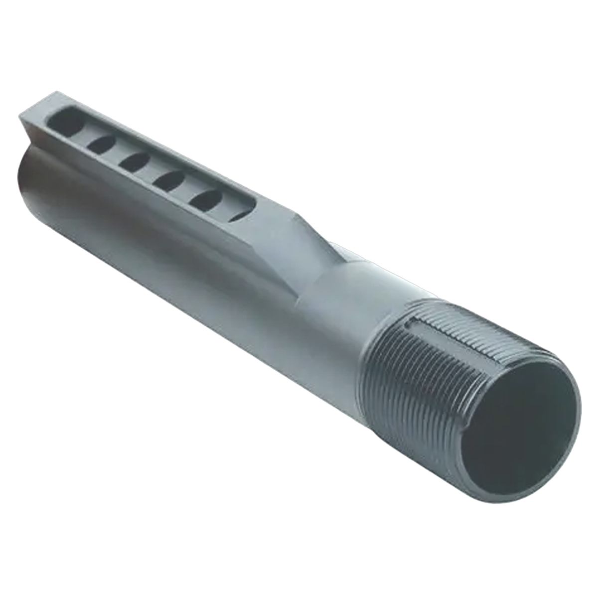 AR-15 AR-10 Mil-Spec 6-Position Buffer Tube - Tungsten Gray