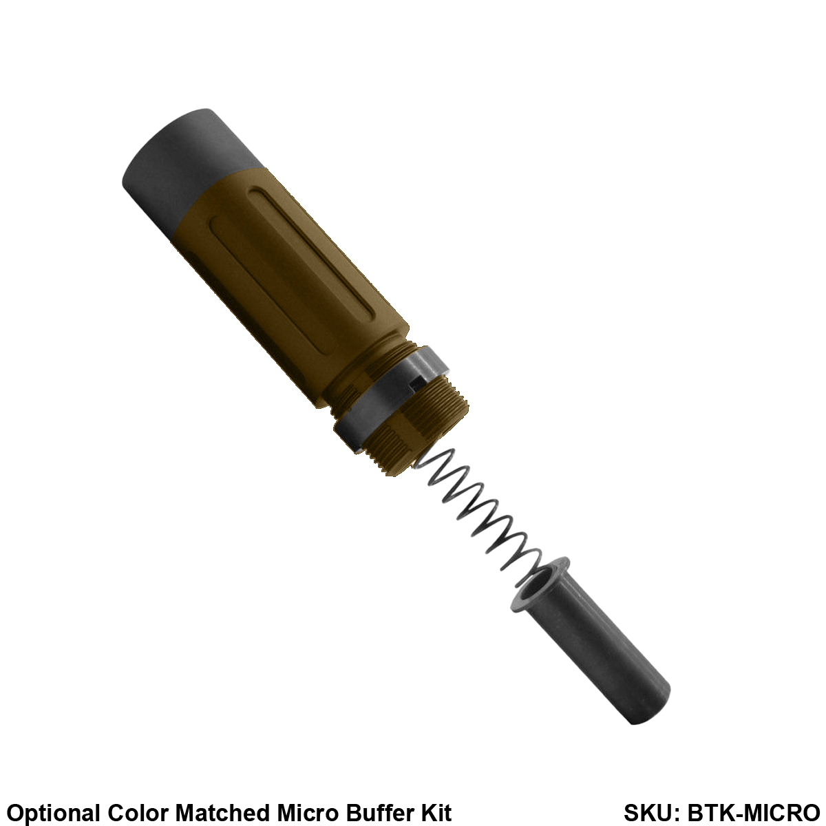 AR-15 .300 Blackout 5'' FORGED UPPER ASSEMBLY WITH 4.5'' HANDGUARD AND COLOR OPTION BUNDLE - Black and Burnt Bronze