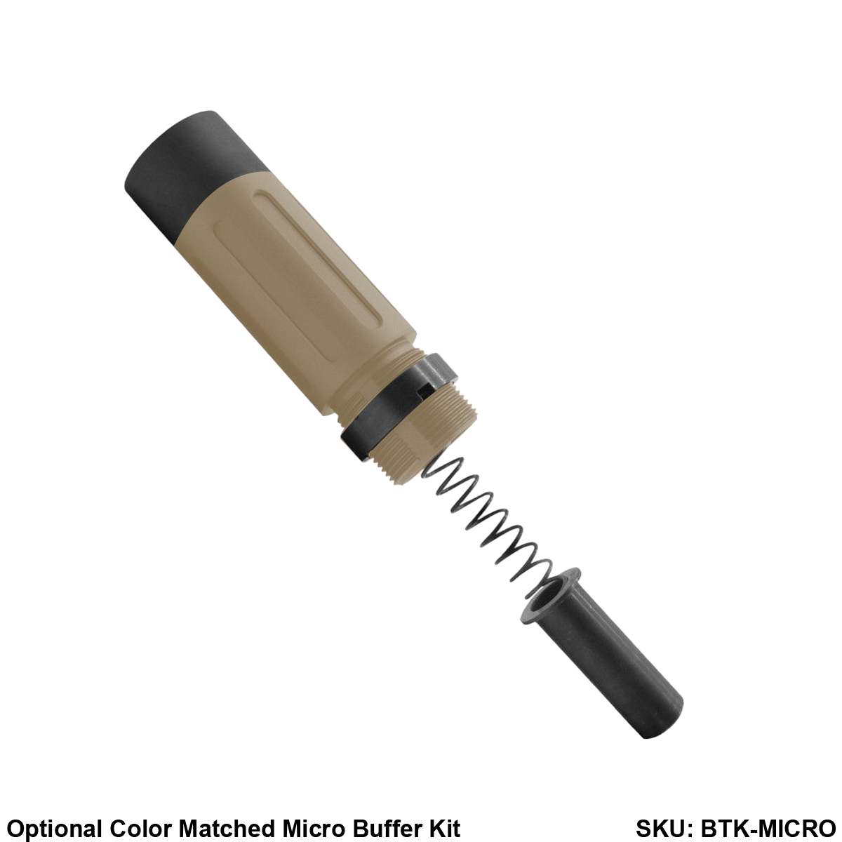 AR-15 .300 Blackout 5'' FORGED UPPER ASSEMBLY WITH 4.5'' HANDGUARD AND COLOR OPTION BUNDLE - Black and Magpul FDE