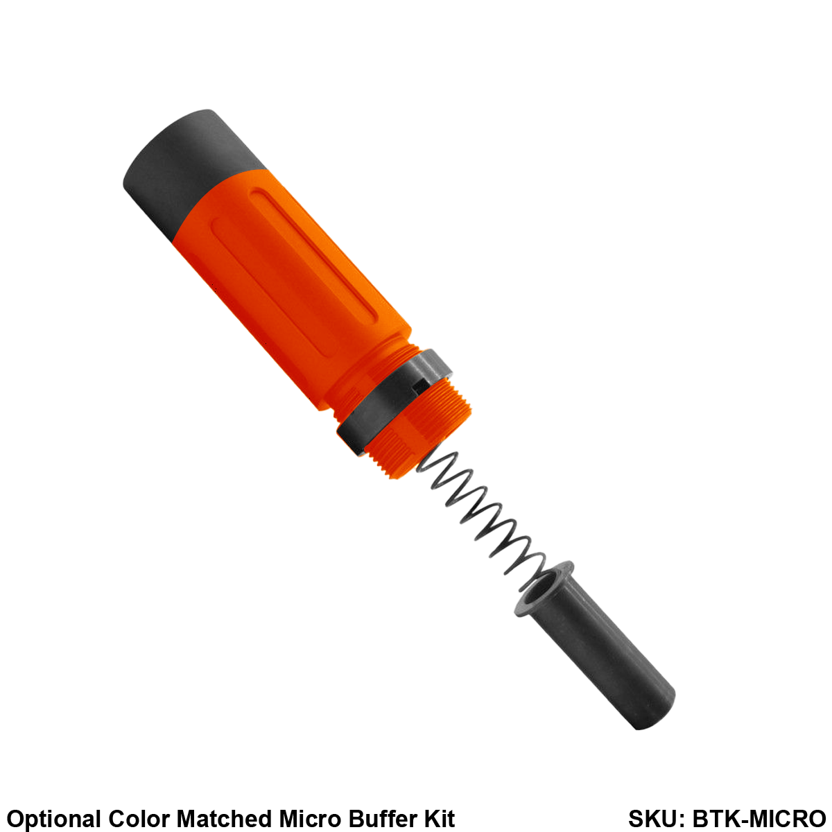AR-15 7.62x39 5'' FORGED UPPER ASSEMBLY WITH 4.5'' HANDGUARD AND COLOR OPTION BUNDLE - Black and Hunter Orange
