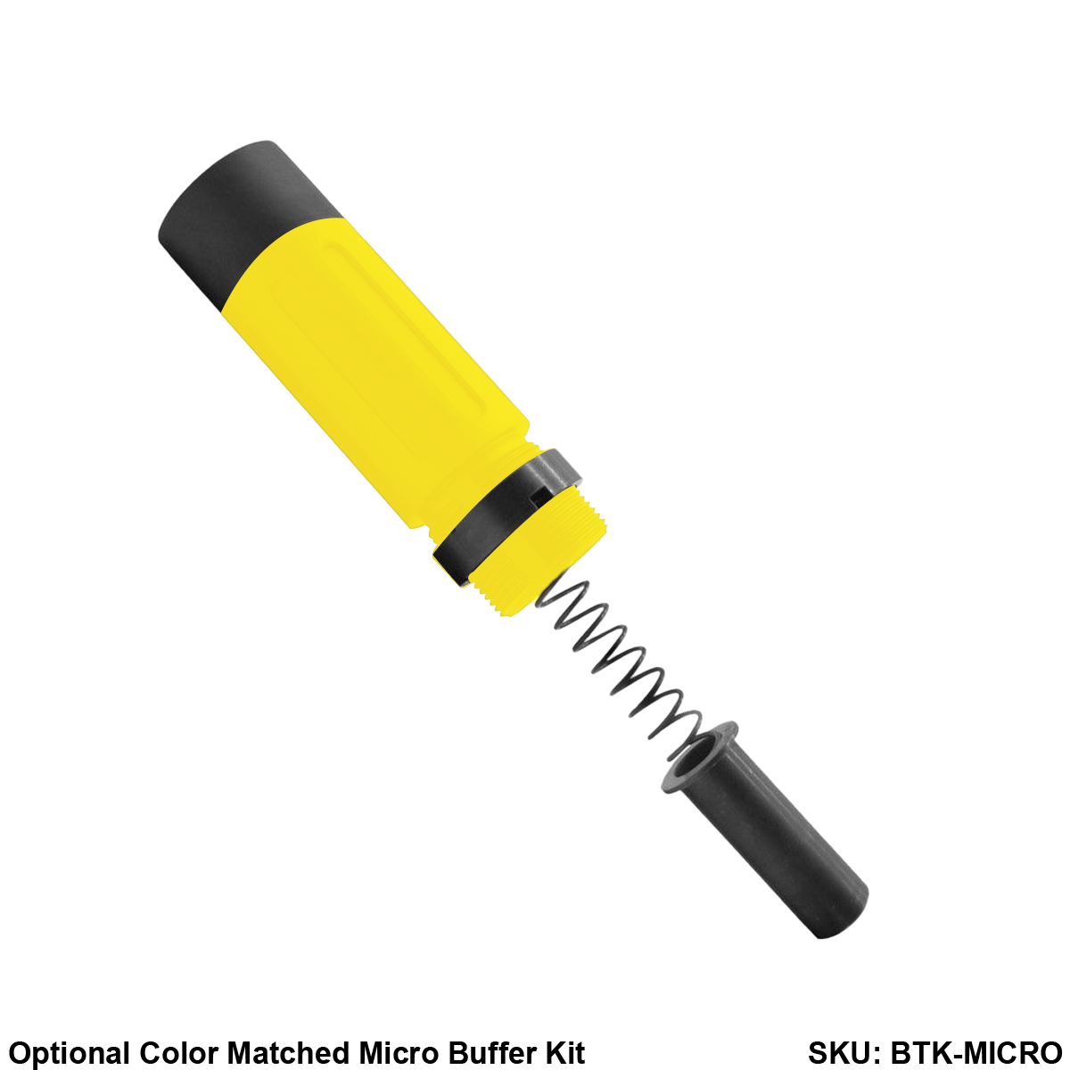 AR-15 .223/5.56 5'' FORGED UPPER ASSEMBLY WITH 4.5'' HANDGUARD AND COLOR OPTION BUNDLE - Lemon Zest