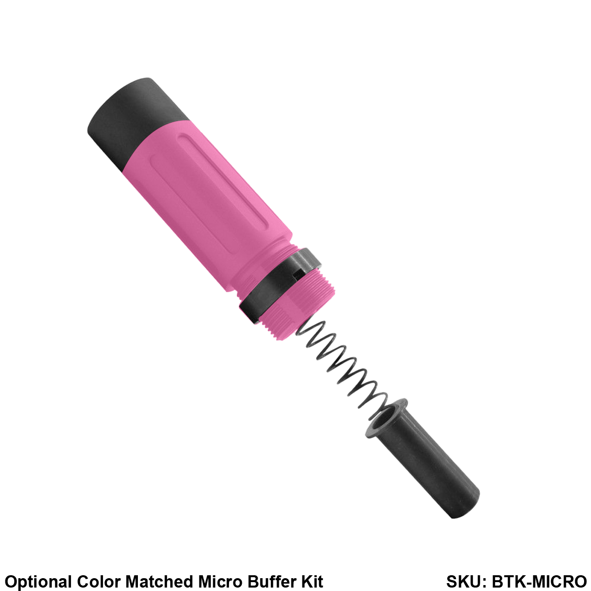 AR-15 .300 Blackout 5'' FORGED UPPER ASSEMBLY WITH 4.5'' HANDGUARD AND COLOR OPTION BUNDLE - Black and Sig Pink