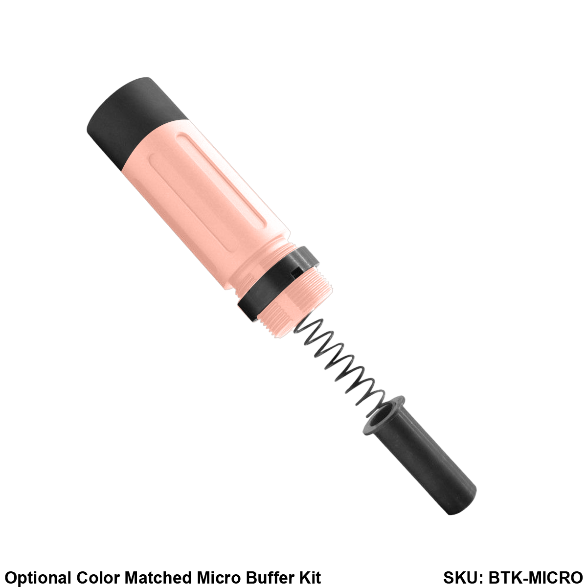 AR-15 .223/5.56 5'' FORGED UPPER ASSEMBLY WITH 4.5'' HANDGUARD AND COLOR OPTION BUNDLE - Rose Gold