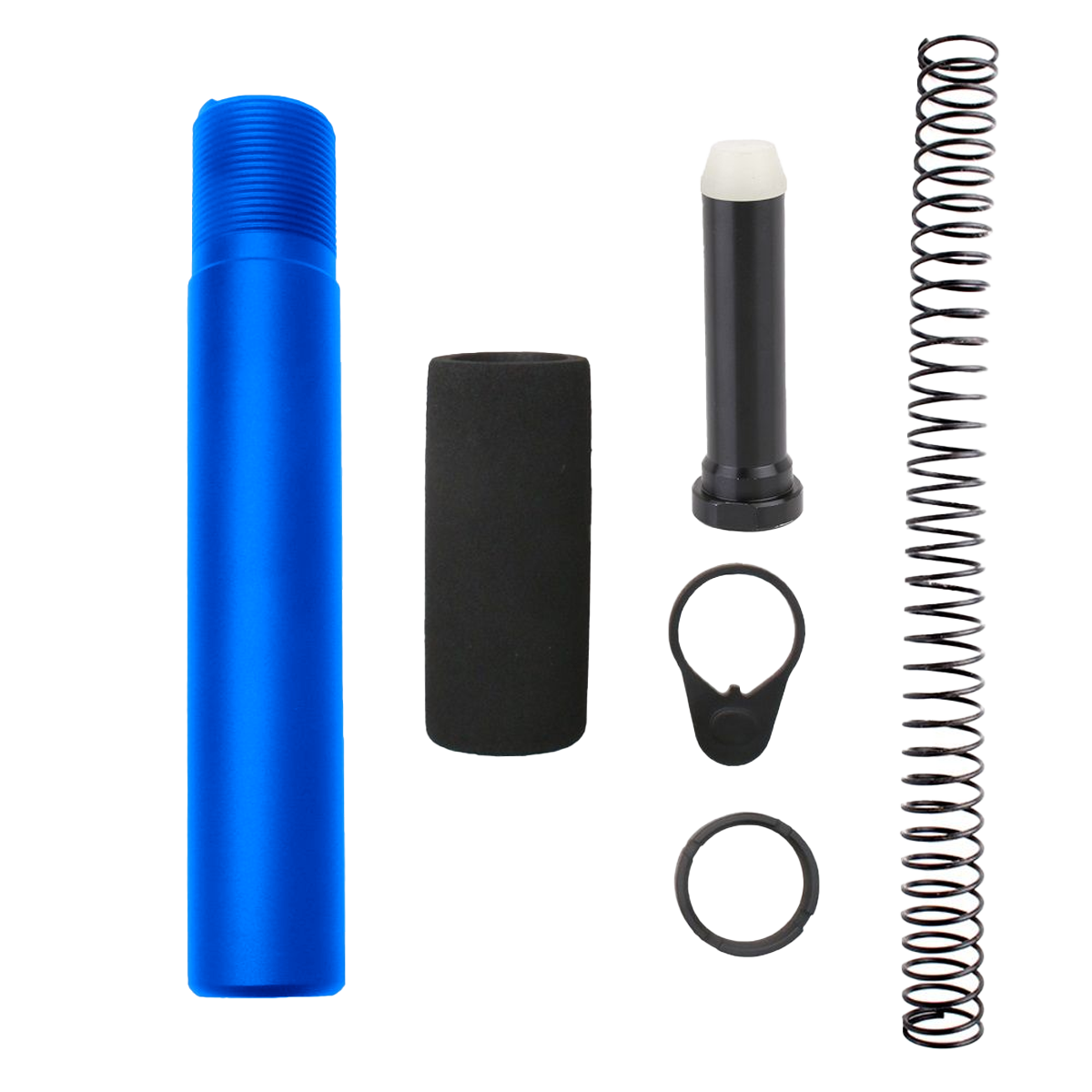 AR-15 Complete Pistol Buffer Tube Kit- Flame Blue