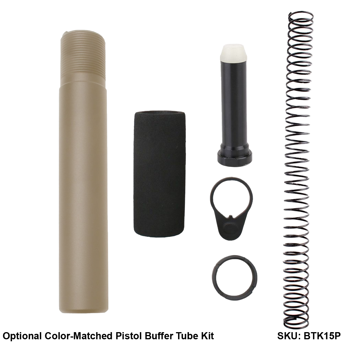 AR-15 .300 Blackout 5'' FORGED UPPER ASSEMBLY WITH 4.5'' HANDGUARD AND COLOR OPTION BUNDLE - Black and Magpul FDE