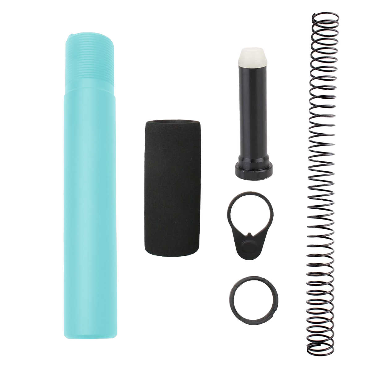 AR-15 Complete Pistol Buffer Tube Kit- Robins Egg Blue