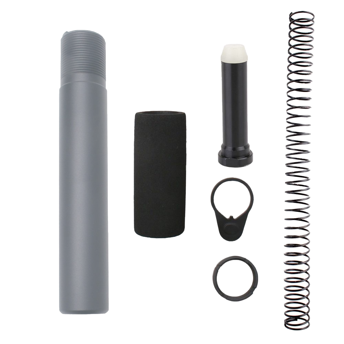 AR-15 Complete Pistol Buffer Tube Kit-Sniper Grey