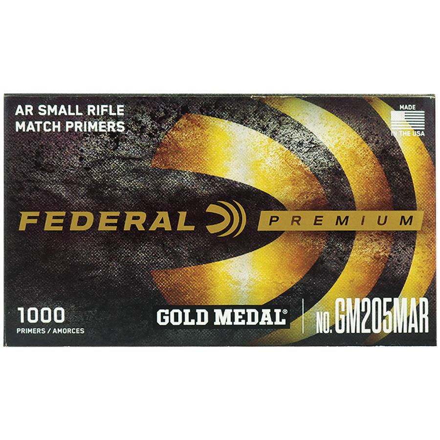 FEDERAL PREMIUM GOLD MEDAL MATCH CENTERFIRE SM RIFLE PRIMER AR RFLE 1000CT