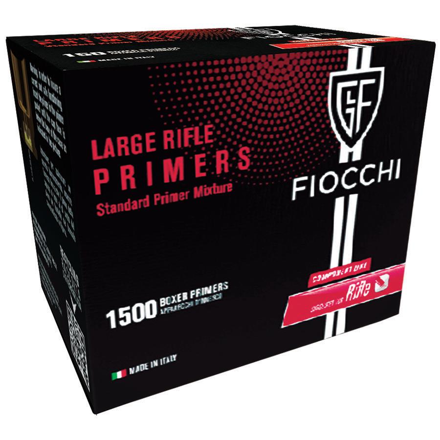 Fiocchi Large Rifle Primers 1,500 per Box