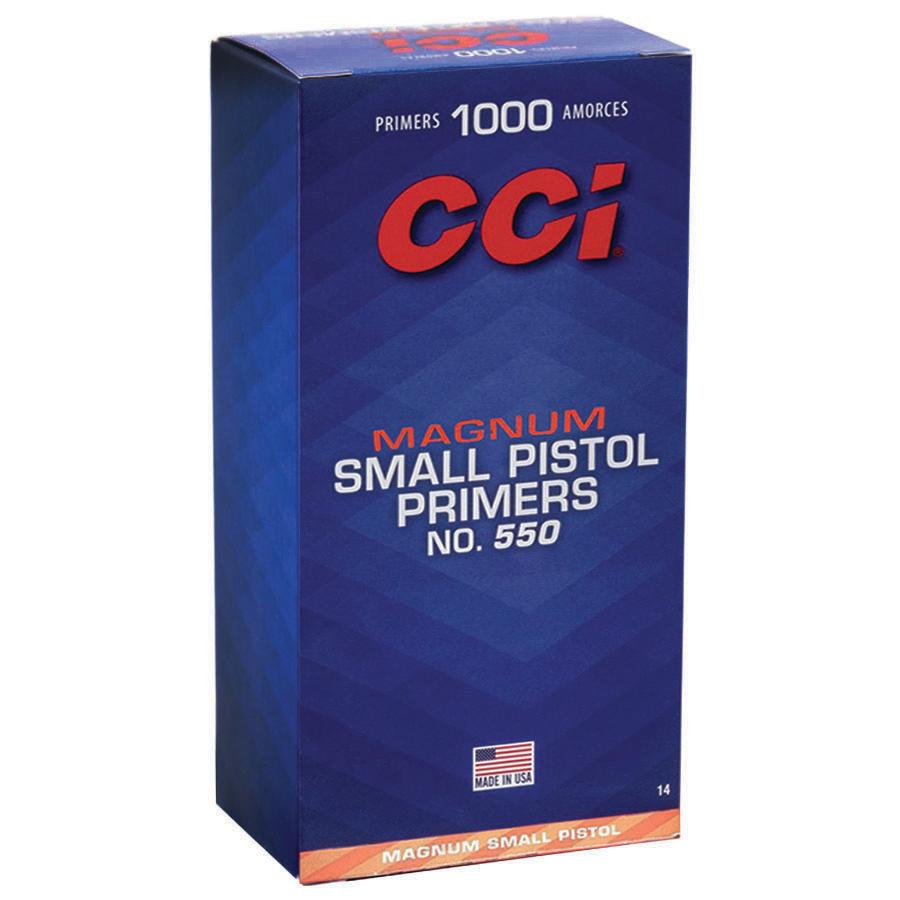 CCI #550 MAG SMALL PISTOL PRIMER 1000CT