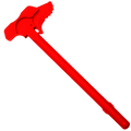 AR-15 Red Oversized Extended Battle Latch Charging Handle Assembly