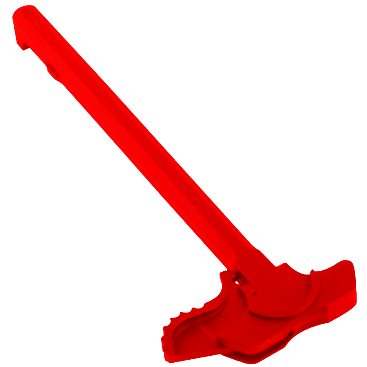 AR-15 Red Oversized Extended Battle Latch Charging Handle Assembly