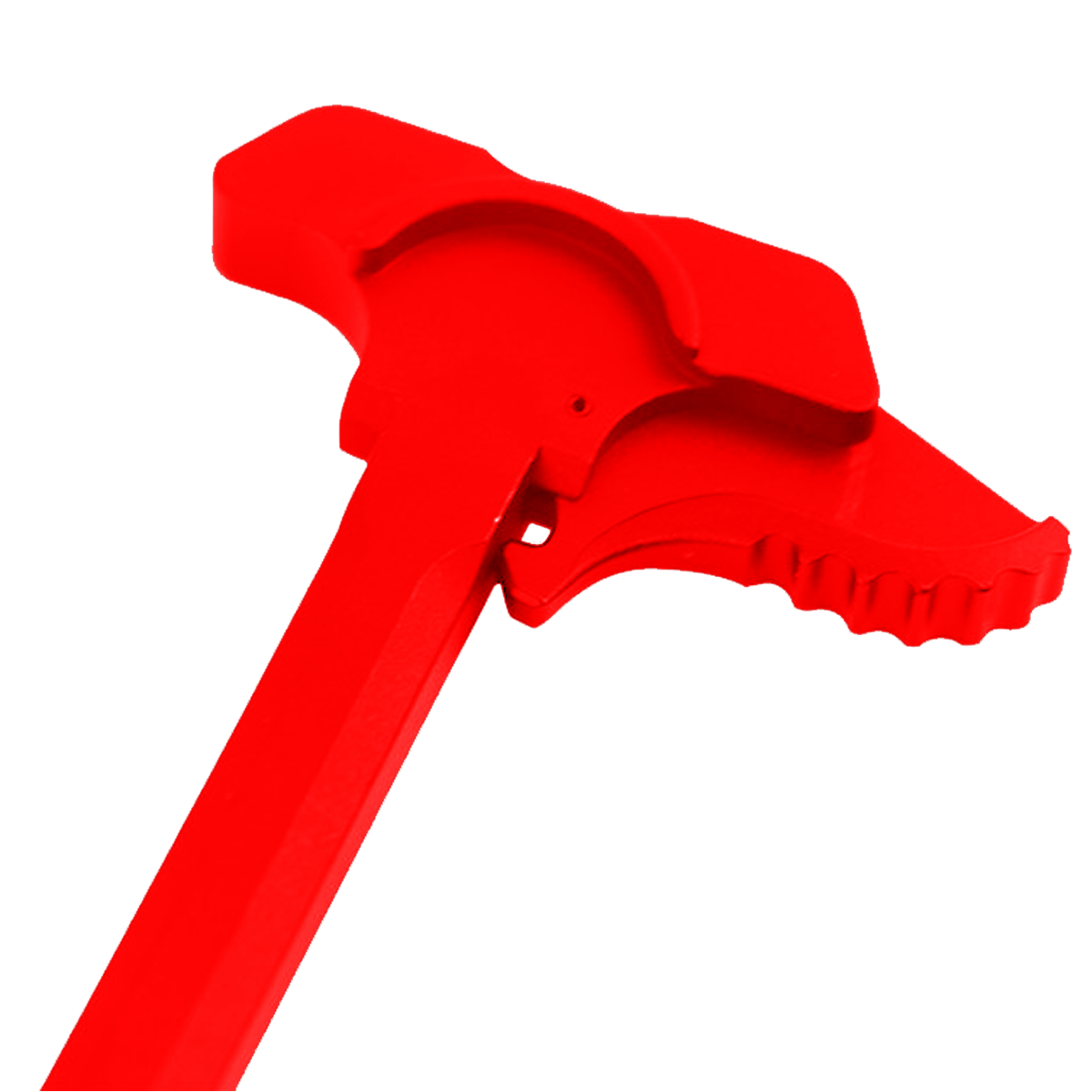 AR-15 Red Oversized Extended Battle Latch Charging Handle Assembly